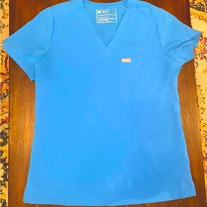 Figs Capri Blue Catarina Top